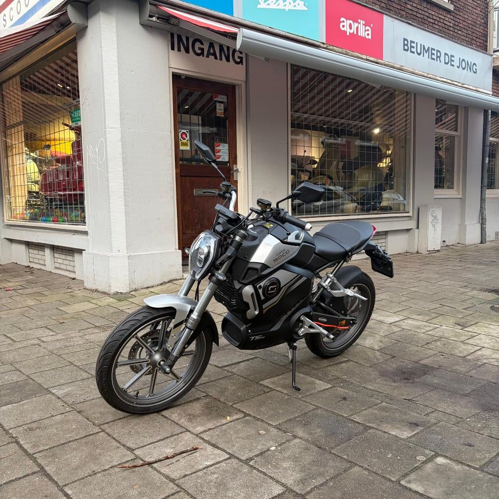 Super Soco TSX | Grijs | 188 km | Elektrisch & Sportief, Overige merken, Ophalen of Verzenden, Zo goed als nieuw, 1 versnellingen
