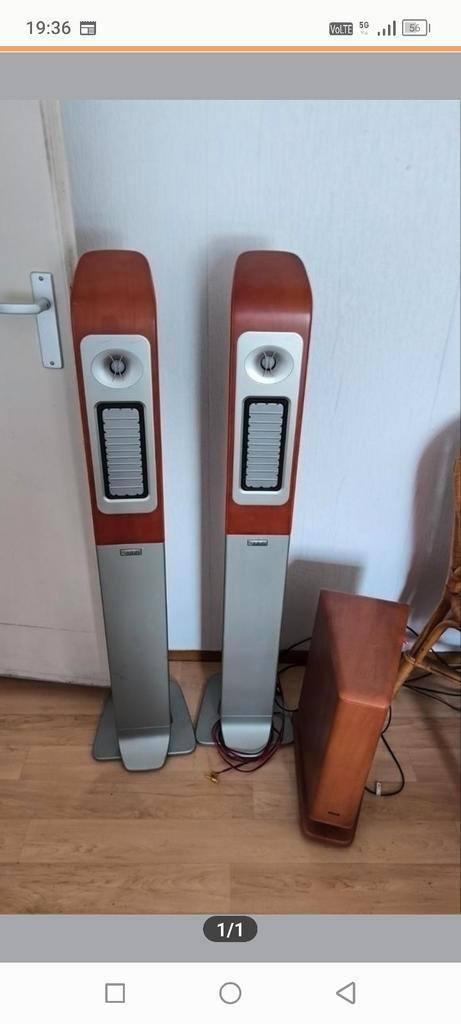 Infinity Cascade Speakers - Topklasse Geluid, Audio, Tv en Foto, Luidsprekers, Gebruikt, Front, Rear of Stereo speakers, 120 watt of meer