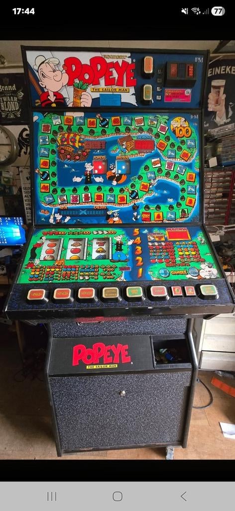 nederlandse popeye gokkast, Euro, Ophalen, Gebruikt