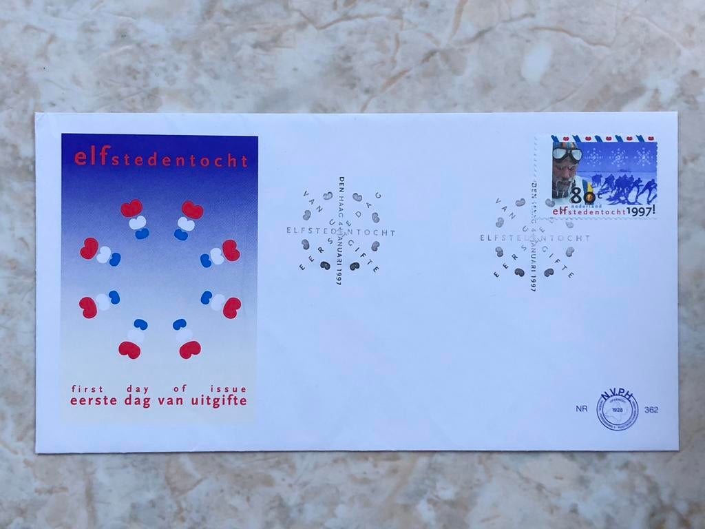 Eerste dag van afgifte. Elfstedentocht 1997., Postzegels en Munten, Verzenden, Onbeschreven, Nederland