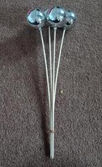 1 setje van 4 zilveren ballen voor kerststukjes, Diversen, Ophalen of Verzenden, Zo goed als nieuw