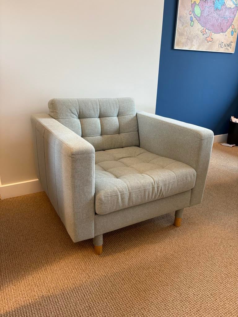 Ikea Landskrona stoel - Zo goed als nieuw, Ophalen, Zo goed als nieuw, Eén, Stof