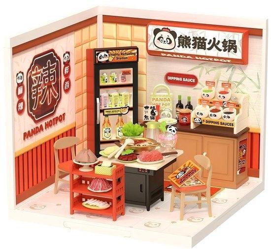 Robotime Panda Hot Pot DW020, Groter dan 1:32, Nieuw, Ophalen of Verzenden, Robotime