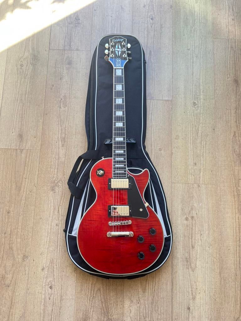 Epiphone Les Paul Figured, Ophalen of Verzenden, Zo goed als nieuw, Solid body, Epiphone