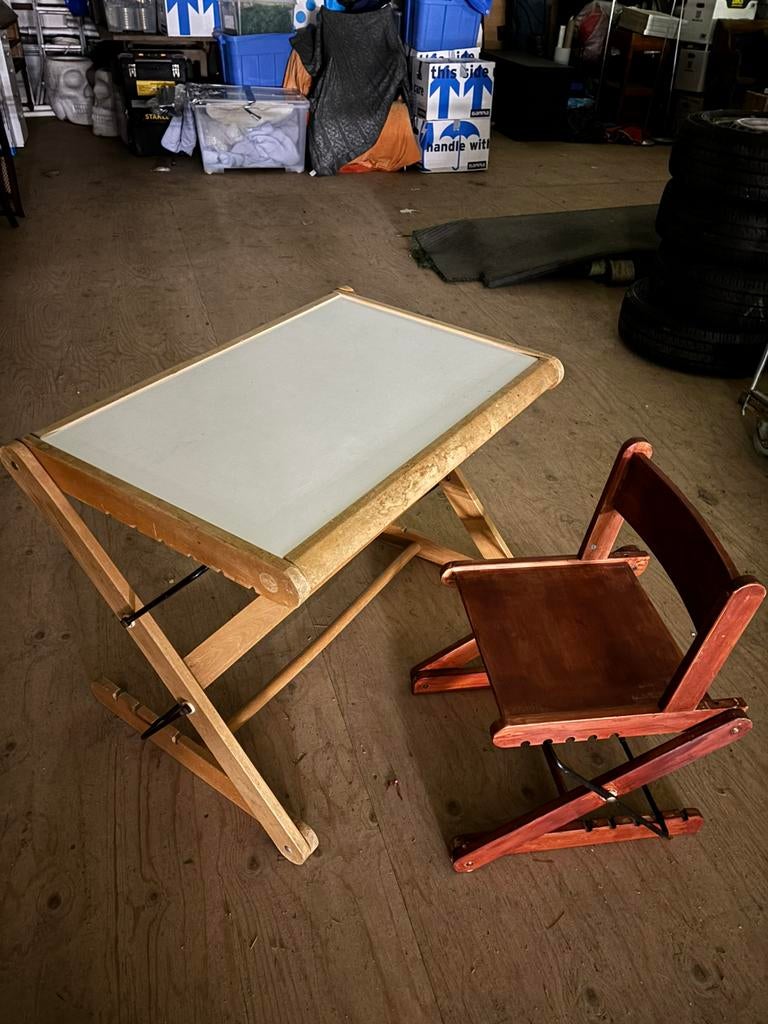 Kinderset tafel en stoel, Ophalen, Zo goed als nieuw, Tafel(s) en Stoel(en)