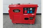 F-power 6.5KW diesel aggregaat 230/380V met sleutel. Nieuw!!, Ophalen, Elektrisch startend, Benzine, Nieuw