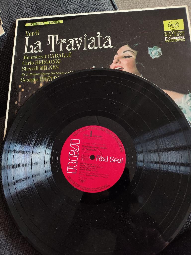 La Traviata Verdi in nette staat, Cd's en Dvd's, Vinyl | Klassiek, Kamermuziek, Ophalen of Verzenden, Zo goed als nieuw, 12 inch