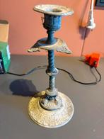 Antieke kandelaarder ca. 1870–1900,gietijzer & spelter/zink, Verzenden, Koper of Brons