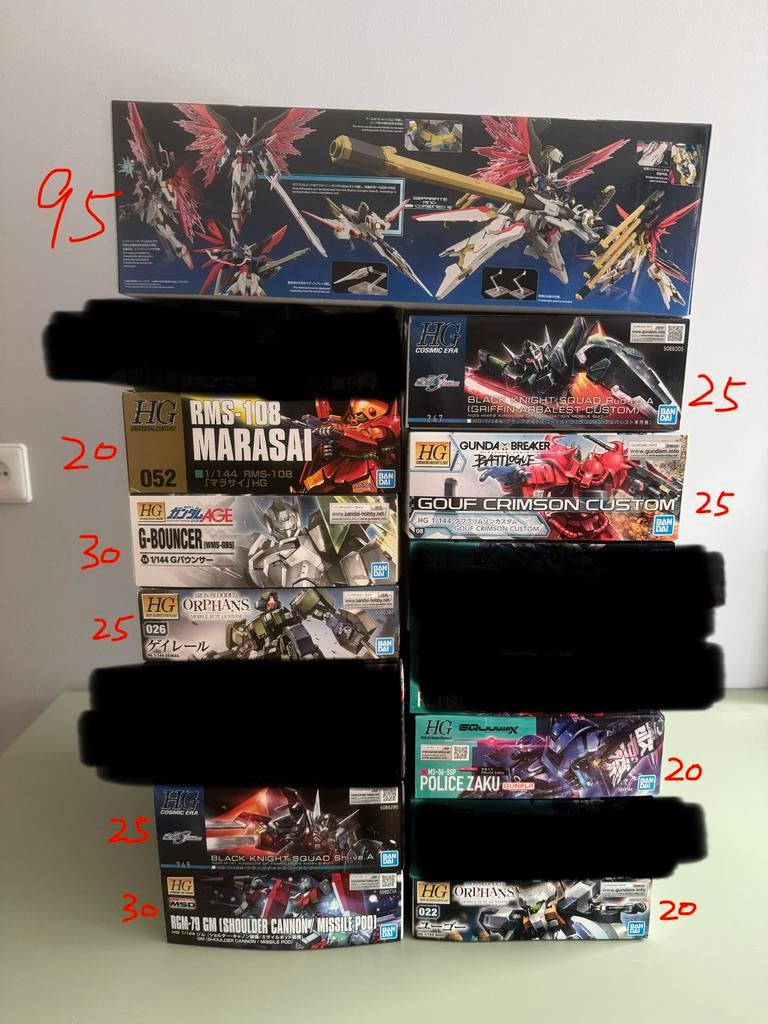 Bandai gundam HG series 1/144 scale gunpla kits, Ophalen of Verzenden, Nieuw, 1:50 of kleiner, Figuur of Figuren