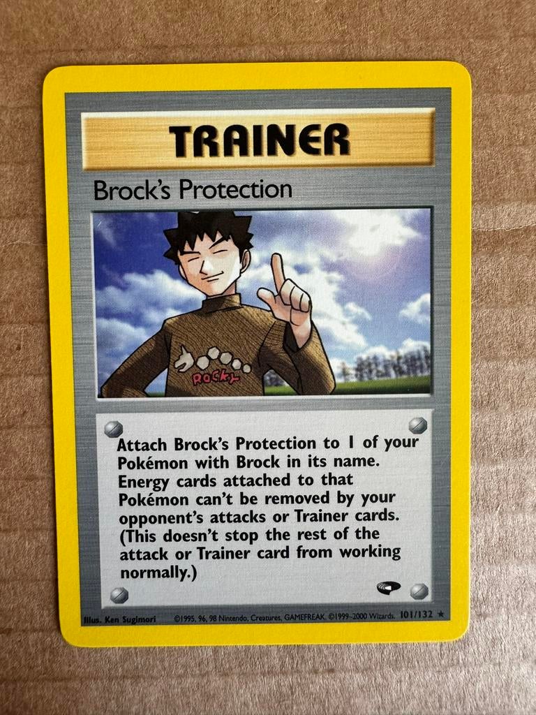 Brock ‘s Protection NM 101 gym challenge, Ophalen of Verzenden, Zo goed als nieuw