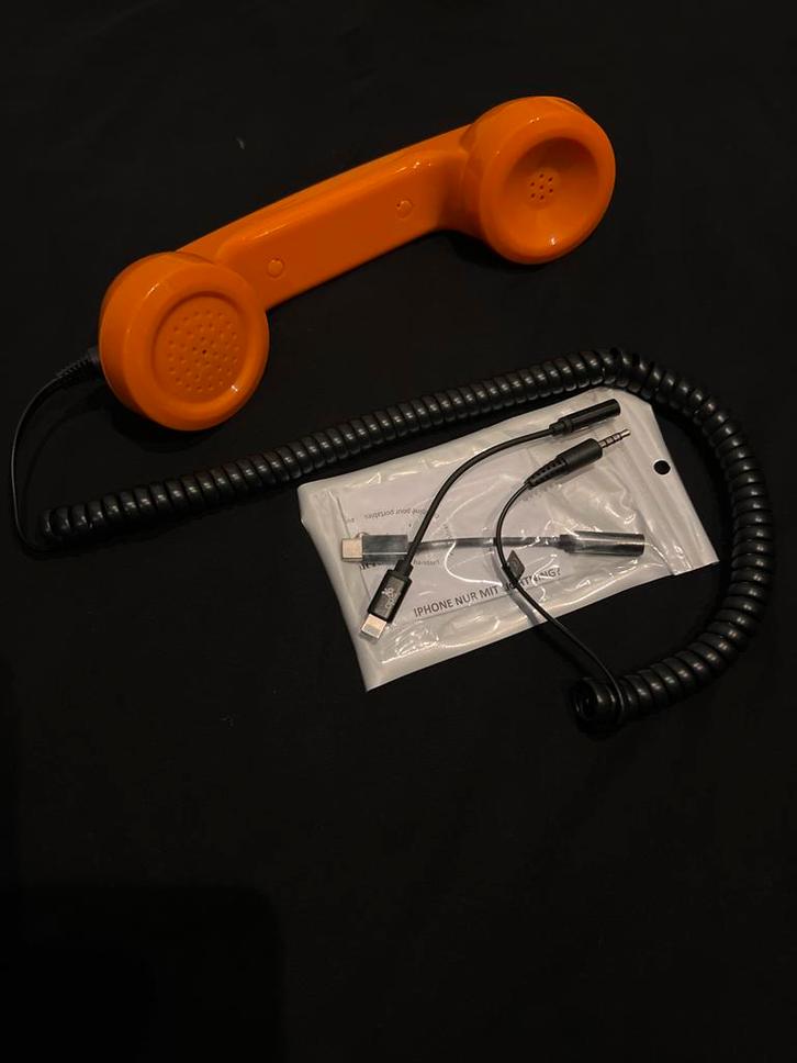 Retro telefoonhoorn voor iPhone/Android, Telecommunicatie, Overige Telecommunicatie, Nieuw, Ophalen of Verzenden