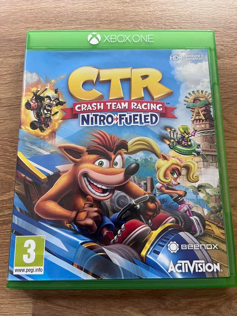 CTR Crash Team Racing Nitro-Fueled Xbox One, Gebruikt, 1 speler, Racen en Vliegen, Ophalen of Verzenden
