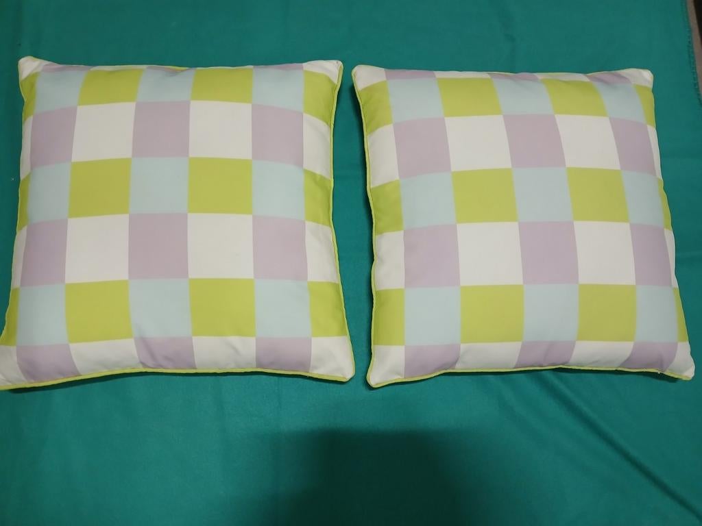 2 kussens, Huis en Inrichting, Woonaccessoires | Schalen en Manden, Ophalen, Nieuw, Rond