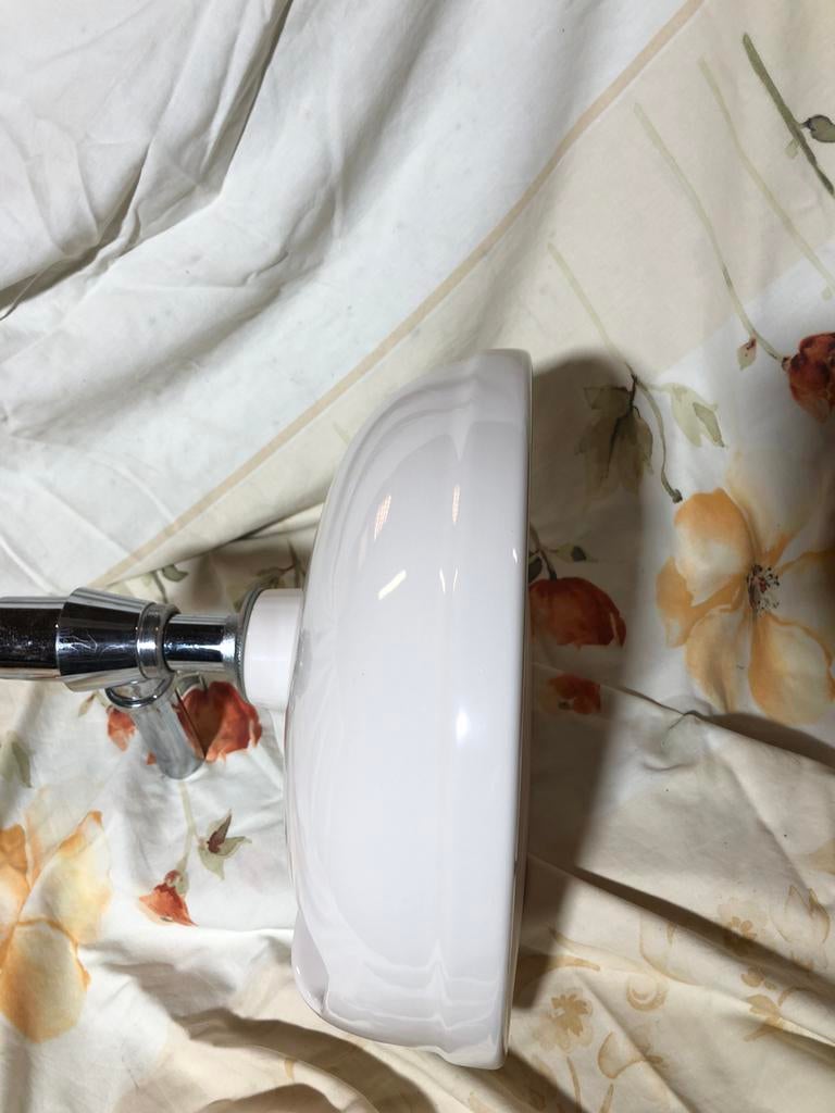 Wasbak met sifon € 15,00, Ophalen of Verzenden, Zo goed als nieuw, Chroom, Wastafel