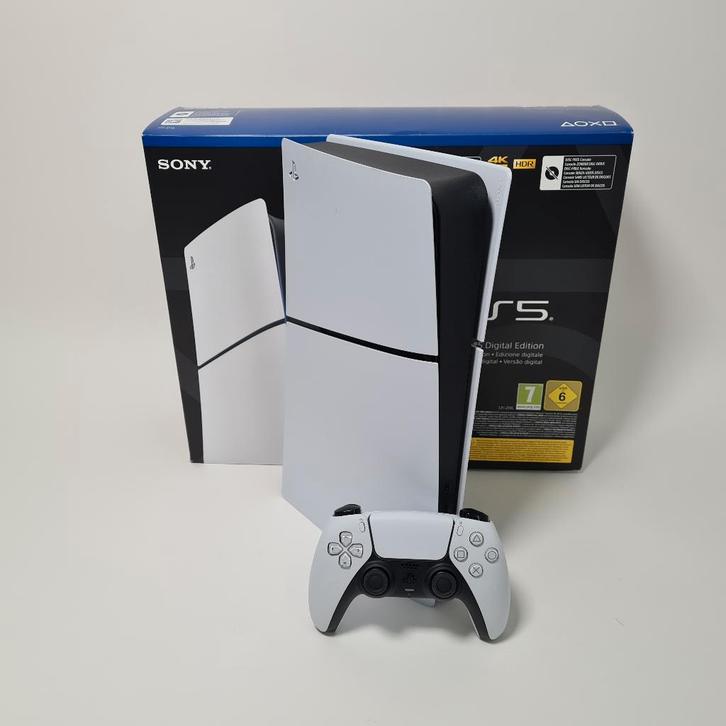 Playstation 5 Slim Digital 825GB met Controller, Spelcomputers en Games, Spelcomputers | Sony PlayStation 5, Gebruikt, Playstation 5 Digital
