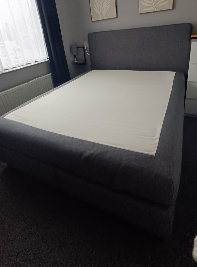 Nette IKEA Dunvik Boxspring 160x200cm, Huis en Inrichting, Slaapkamer | Boxsprings, Ophalen, Gebruikt, Tweepersoons, 200 cm
