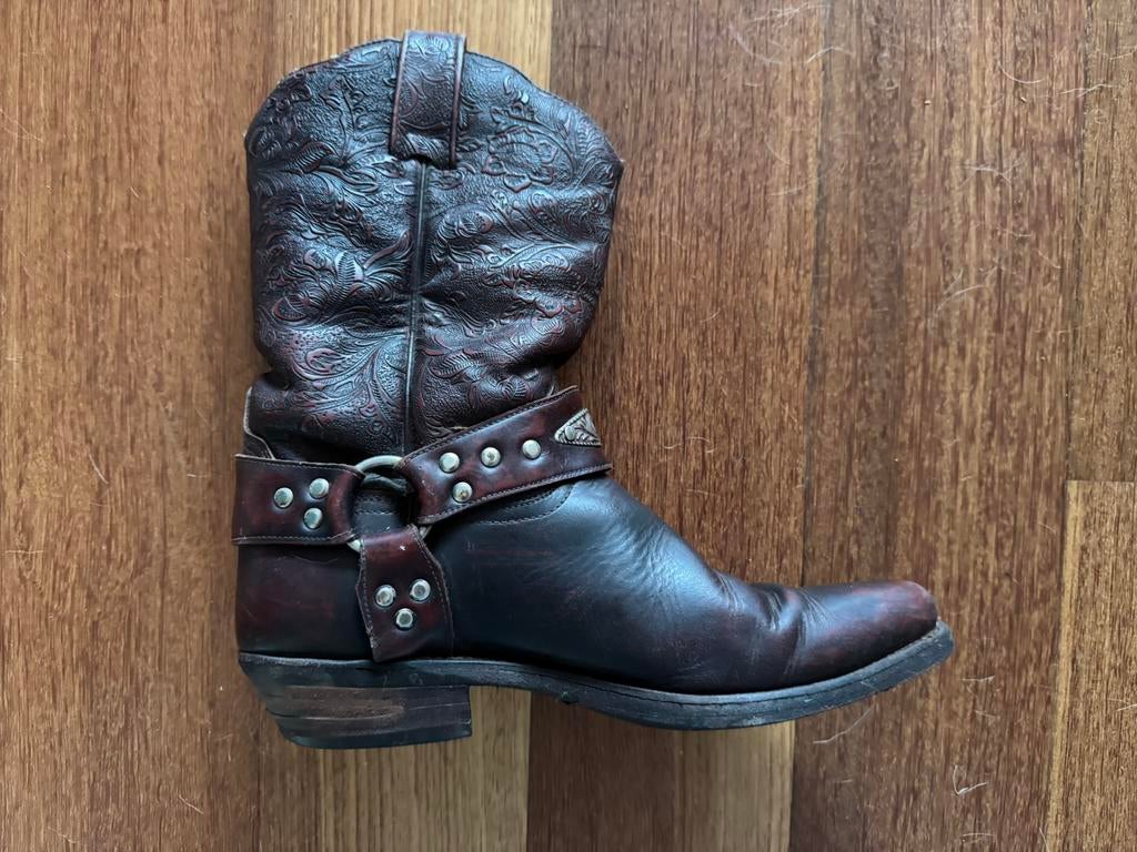 WOW! Prachtige wijnrode Sendra boots unisex sporen maat 41, Hoge laarzen, Ophalen of Verzenden, Gedragen, Rood