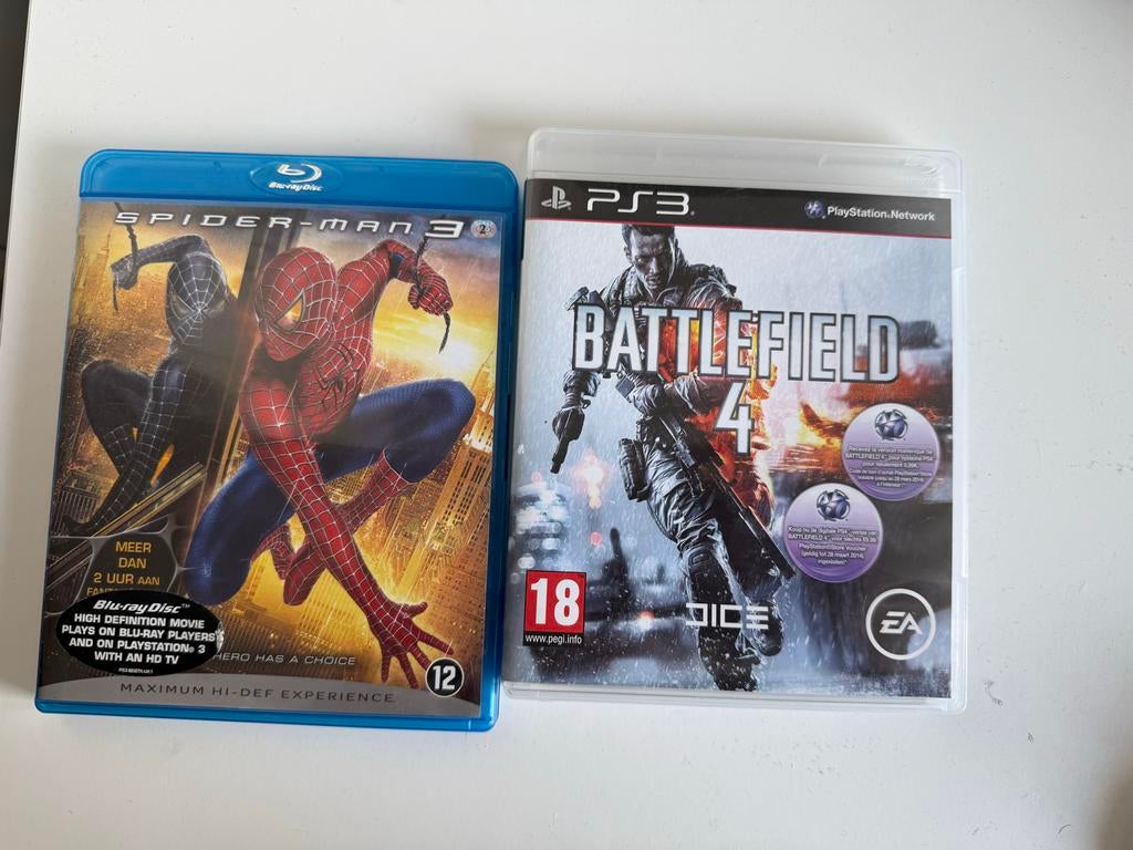 PS3 Games - Battlefield 4 & Spider-Man 3, Spelcomputers en Games, Games | Sony PlayStation 3, Online, Gebruikt, Shooter, 1 speler