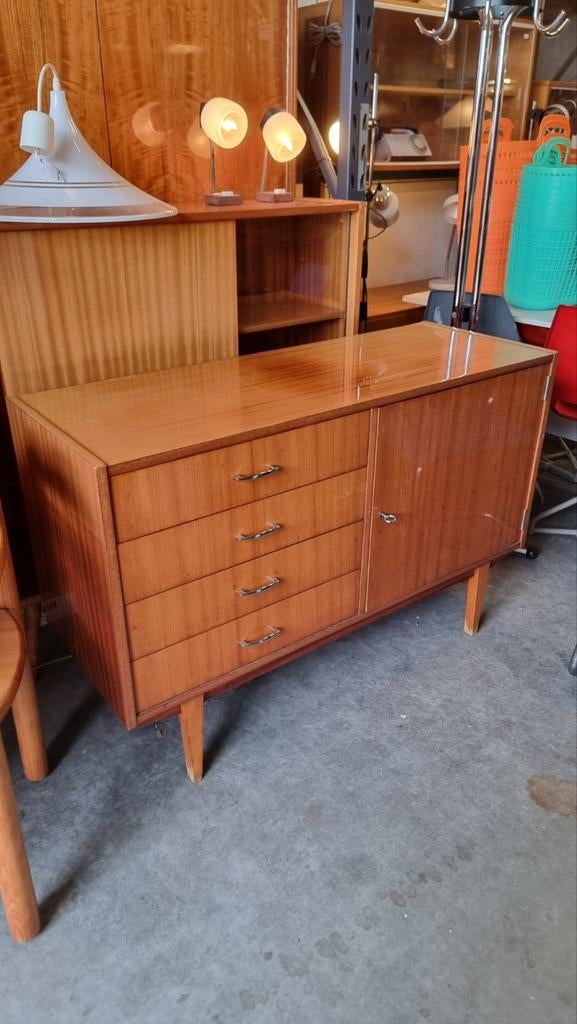 Vintage dressoir met lades jaren 60 70, Gebruikt, ,, Ophalen of Verzenden, ,