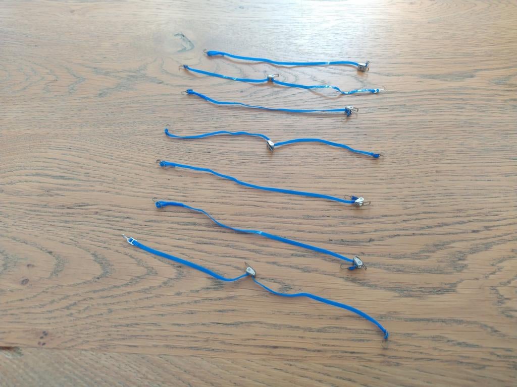 Tekno spanbanden kant en klaar ,  schaal 1:50 Blauw, Ophalen of Verzenden, Nieuw, Bus of Vrachtwagen, Tekno