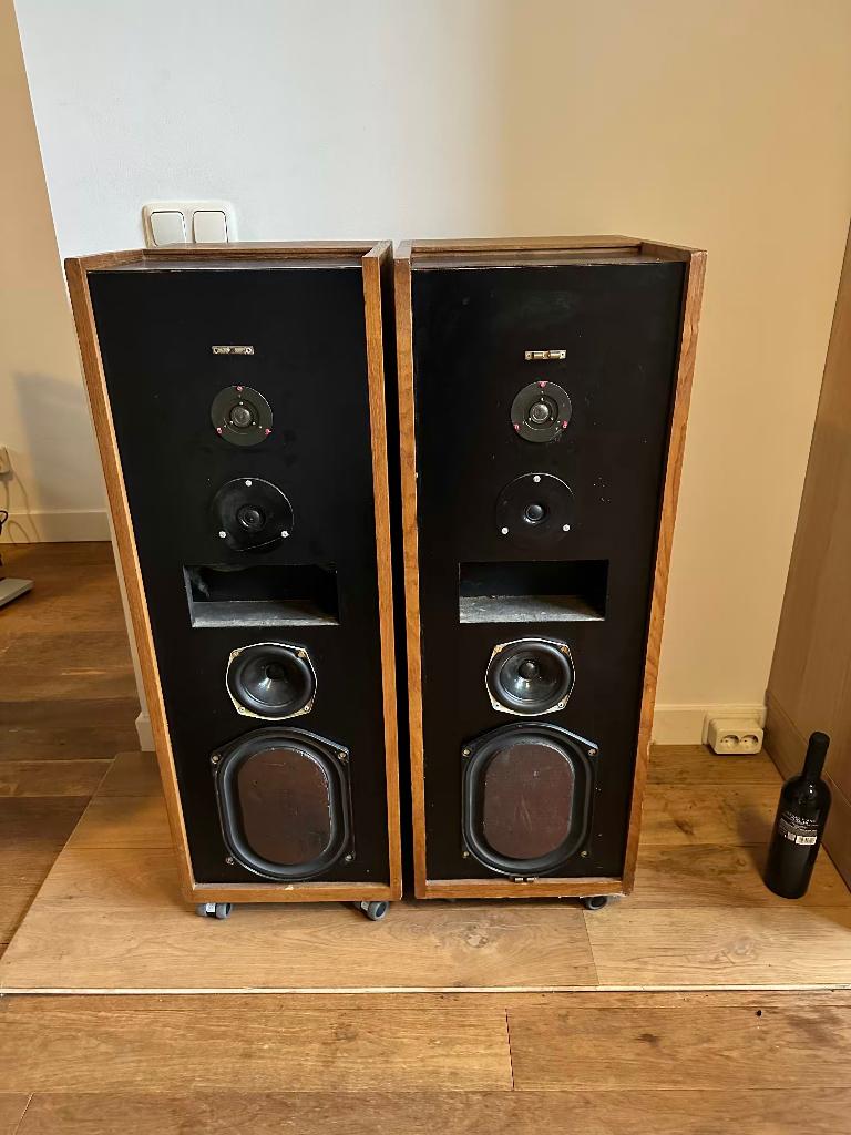 Cambridge Audio R50 Transmissie lijn met Kef speakers, Audio, Tv en Foto, Luidsprekers, Gebruikt, 120 watt of meer, Front, Rear of Stereo speakers