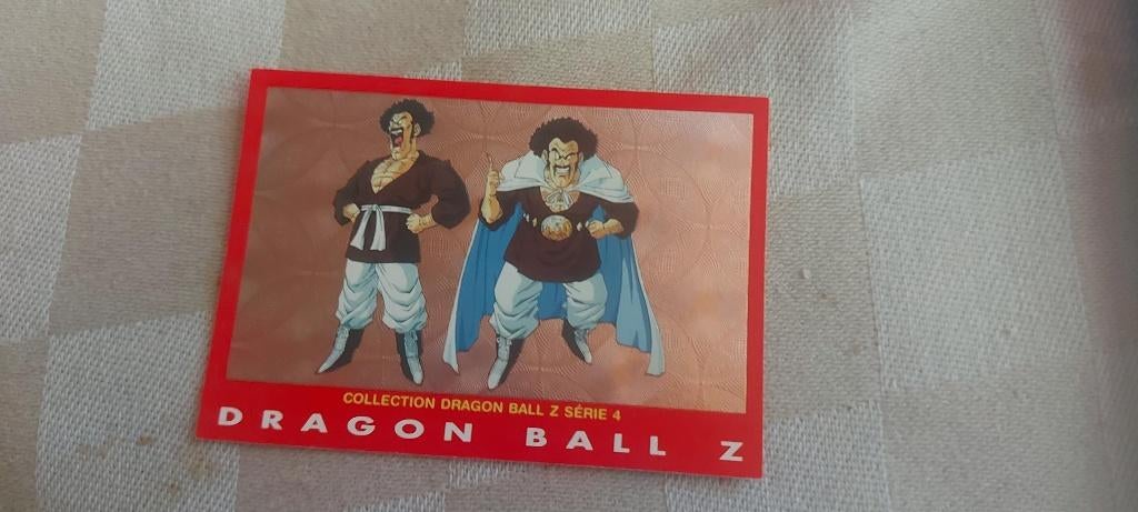 dragonball z kaart reverseholo red line Mr Satan fraai, Ophalen of Verzenden, Zo goed als nieuw, Losse kaart