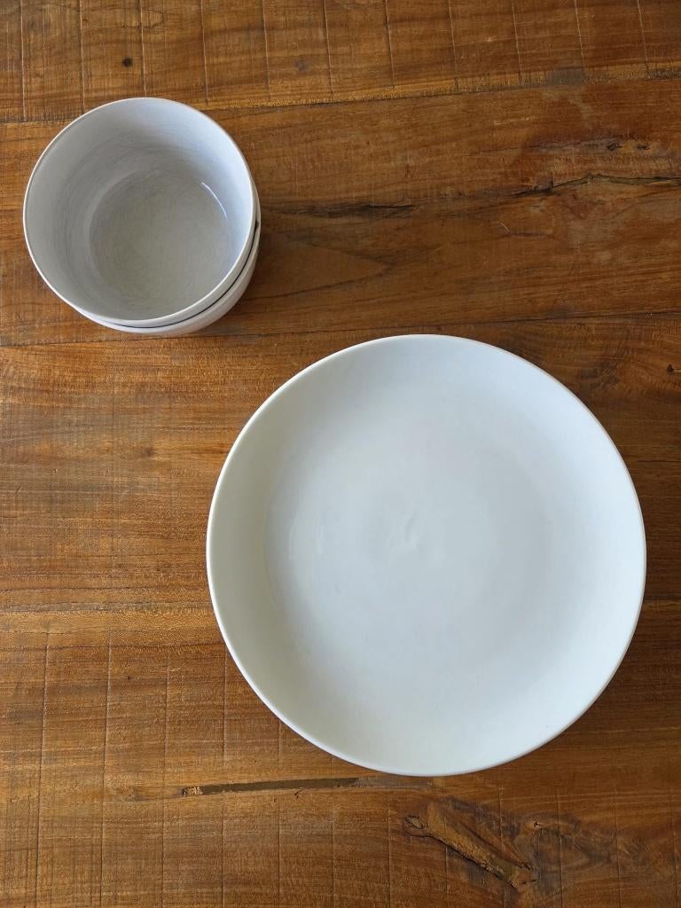 Wit servies Albert Heijn & Ikea, Ophalen, Gebruikt, Bord(en), Overige stijlen