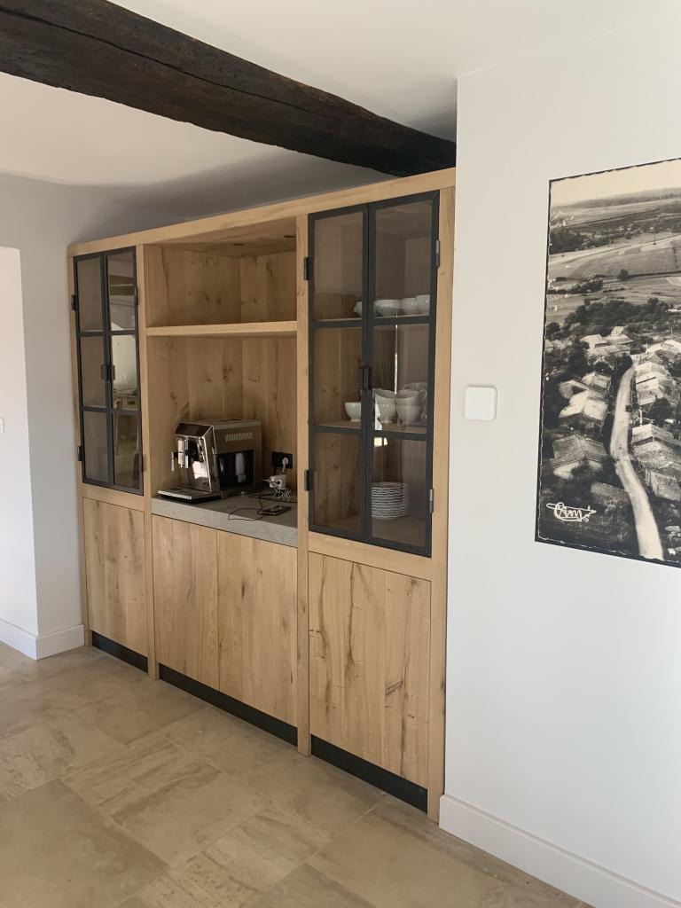 Buffetkasten eikenhout- OP MAAT GEMAAKT, Huis en Inrichting, Niet ingevuld, Met deur(en), Niet ingevuld, Nieuw