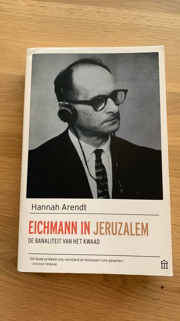 Eichmann in jeruzalem - Hannah Arendt, Boeken, Ophalen of Verzenden, Zo goed als nieuw, Nederland
