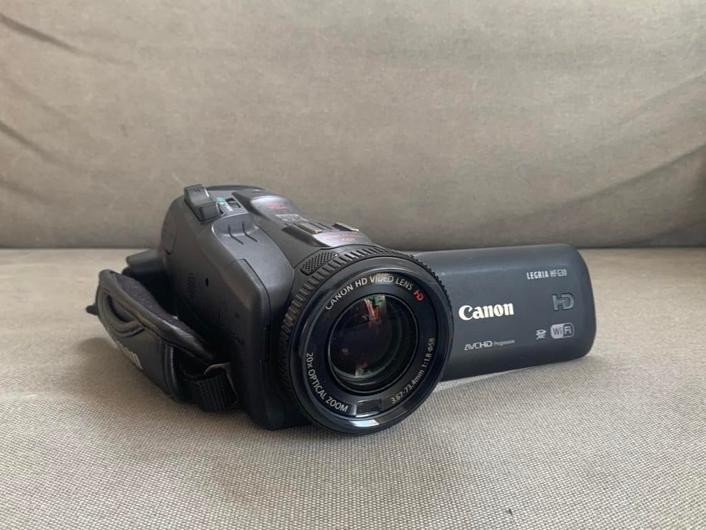 Canon Legria HF G30, videocamera, camcorder, statief, camera, Full HD, Canon, 20x of meer, Ophalen of Verzenden