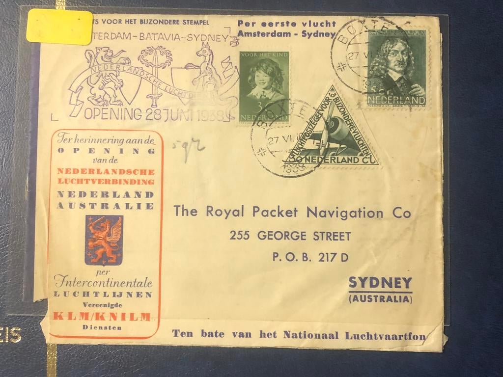 1146 Ned FF 1938 leuke frankering, Postzegels en Munten, Brieven en Enveloppen | Nederland, Ophalen of Verzenden, Envelop