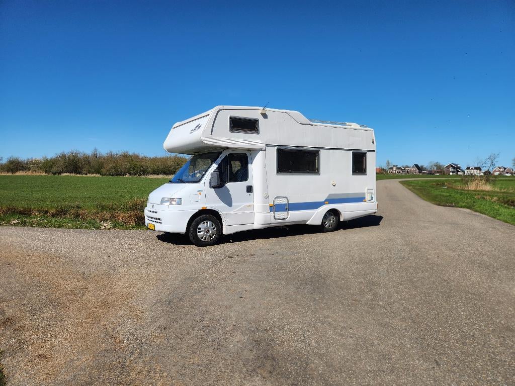 Leuke Fiat Fendt camper 230 2.5, Caravans en Kamperen, Dakluik, Alkoof, Ringverwarming, Fiat