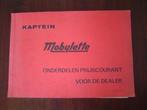 Kaptein Mobylette 1969 onderdelen prijs courant, Ophalen of Verzenden, Gebruikt