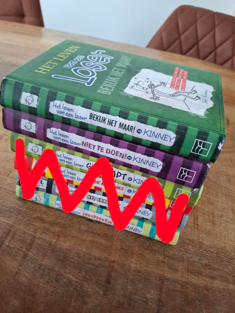 Kinderboeken: Leven van een Loser, Waanz. Boomhut, Dog man, Ophalen of Verzenden, Zo goed als nieuw, Fictie algemeen