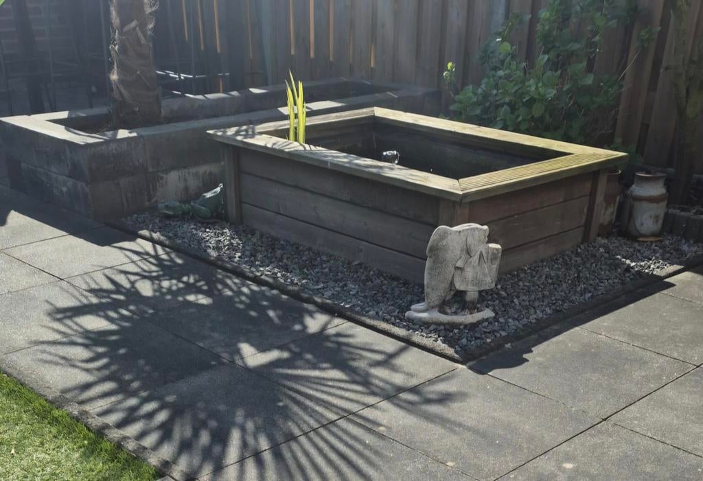 Vijver met ombouw, Ophalen, Gebruikt, Minder dan 30 cm