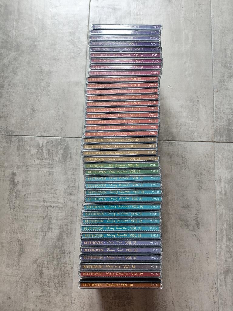 40 cd's Ludwig van Beethoven zie foto's. Complete set, Ophalen of Verzenden, Classicisme, Zo goed als nieuw, Kamermuziek