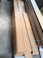 Restpartij massieve eiken vloerdelen, Doe-het-zelf en Verbouw, Ophalen, Gebruikt, Vloerdelen of -planken, 10 m² of meer