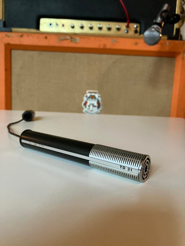 Telefunken td21 jaren 60 dynamische mic, Ophalen of Verzenden, Gebruikt, Overige typen