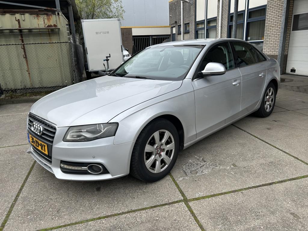 Audi A4 Limousine 1.8 TFSI Sedan zilver leer (bj 2008), Auto's, Audi, 1385 kg, Gebruikt, Zwart, 4 cilinders