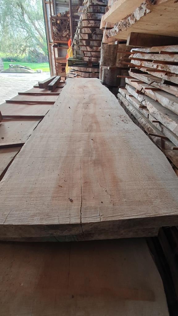 Schaaldelen vensterbank wandplank borrelplank tafel boomstam, Ophalen of Verzenden