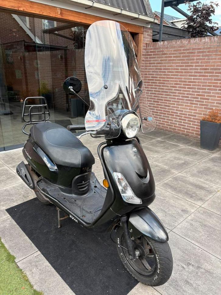 Sym fiddle 2 blauw kenteken, Fietsen en Brommers, Scooters | SYM, Gebruikt, Fiddle, Maximaal 45 km/u, Benzine, Ophalen