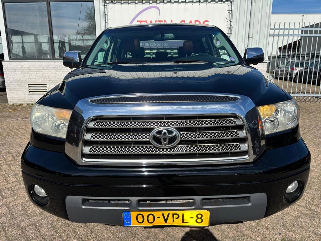 Toyota TUNDRA 5.7 V8 Double Cab Leer Navi Aut LPG G3, Auto's, Automaat, Gebruikt, Bedrijf, Origineel Nederlands