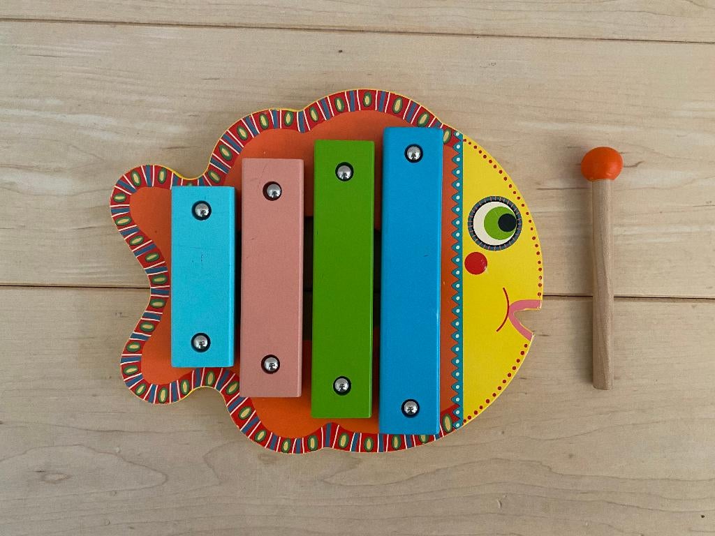 Djeco houten xylofoon muziekinstrument, Ophalen of Verzenden, Gebruikt