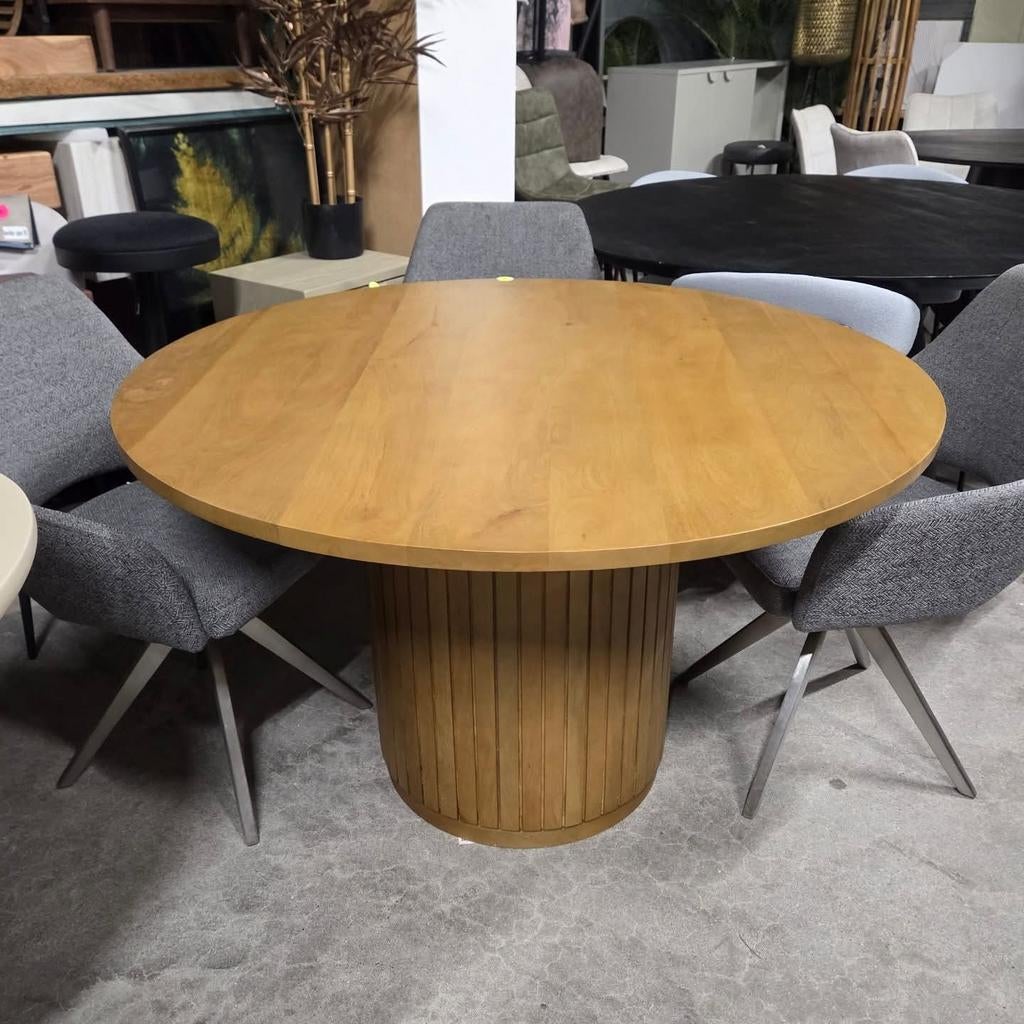 Ronde Eettafel Licia Mangohout, 120cm van Kave Home, Ophalen