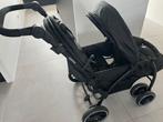 Deryan Elena Duobuggy Zwart - Compacte Tweelingbuggy, Kinderen en Baby's, Buggy's, Ophalen of Verzenden, Zo goed als nieuw, Overige merken
