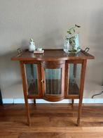 Antiek eiken thee kastje art deco vintage drank glas wijn, Ophalen