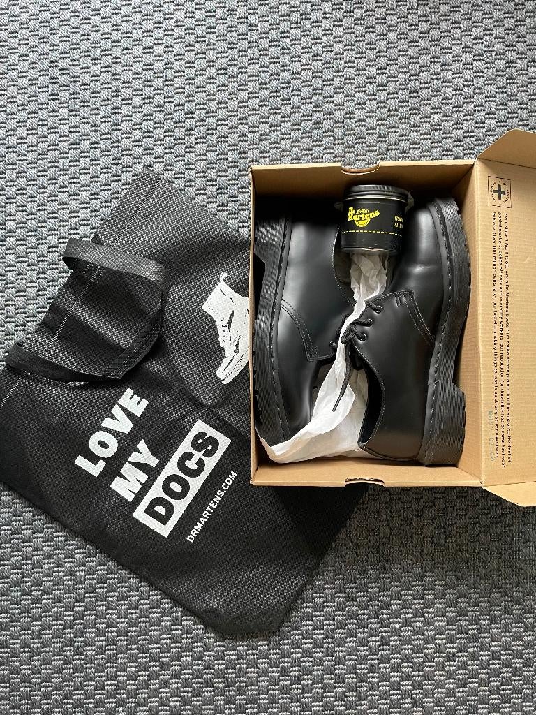 Dr Martens 1461 Mono Smooth Leather Oxford Shoes EU39, Zwart, Lage of Enkellaarzen, Ophalen of Verzenden, Dr. Martens