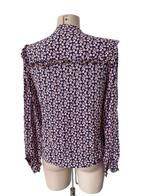 Emily van den Bergh blouse S, Kleding | Dames, Blouses en Tunieken, Blauw, Ophalen of Verzenden, Zo goed als nieuw