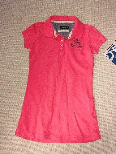 128 MC GREGOR pique roze jurk, Kinderen en Baby's, Kinderkleding | Maat 128, Ophalen of Verzenden, Zo goed als nieuw, Meisje, Jurk of Rok