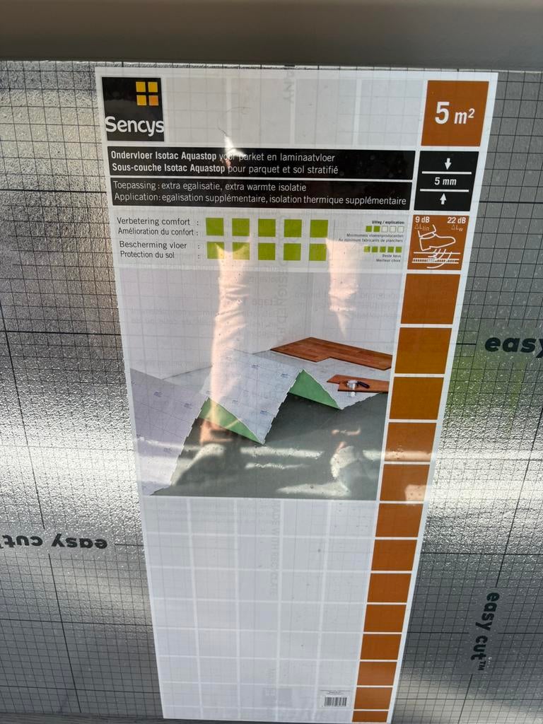 Sencys ondervloer, Minder dan 4 cm, Overige materialen, Nieuw, Vloerisolatie